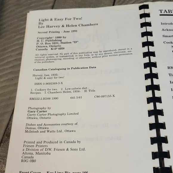 LIGHT AND EASY FOR TWO COOKBOOK 1991 - Picture 4 of 8